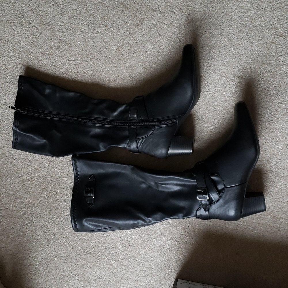NWOT East 5th Black Tall Boots, Size 8